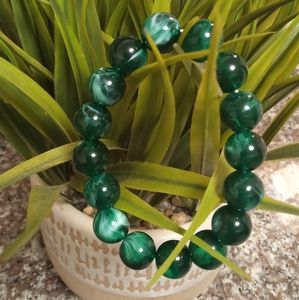Green Beaded Bracelet